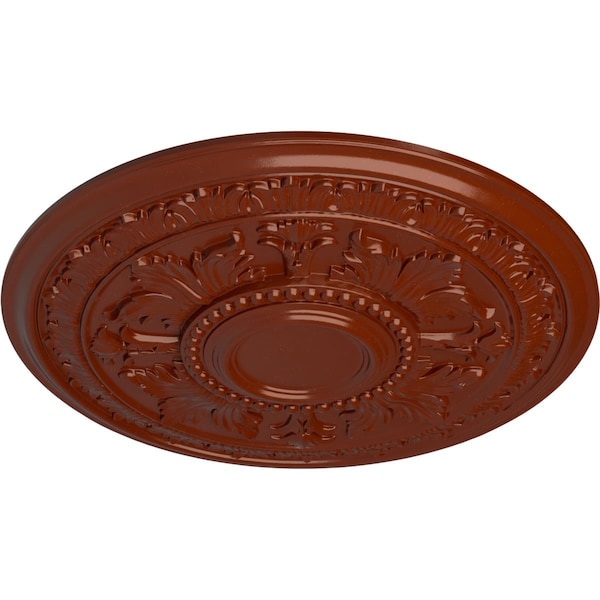 Tellson Ceiling Medallion (Fits Canopies Up To 6 3/4), Hand-Painted Firebrick, 30 5/8OD X 2 1/2P